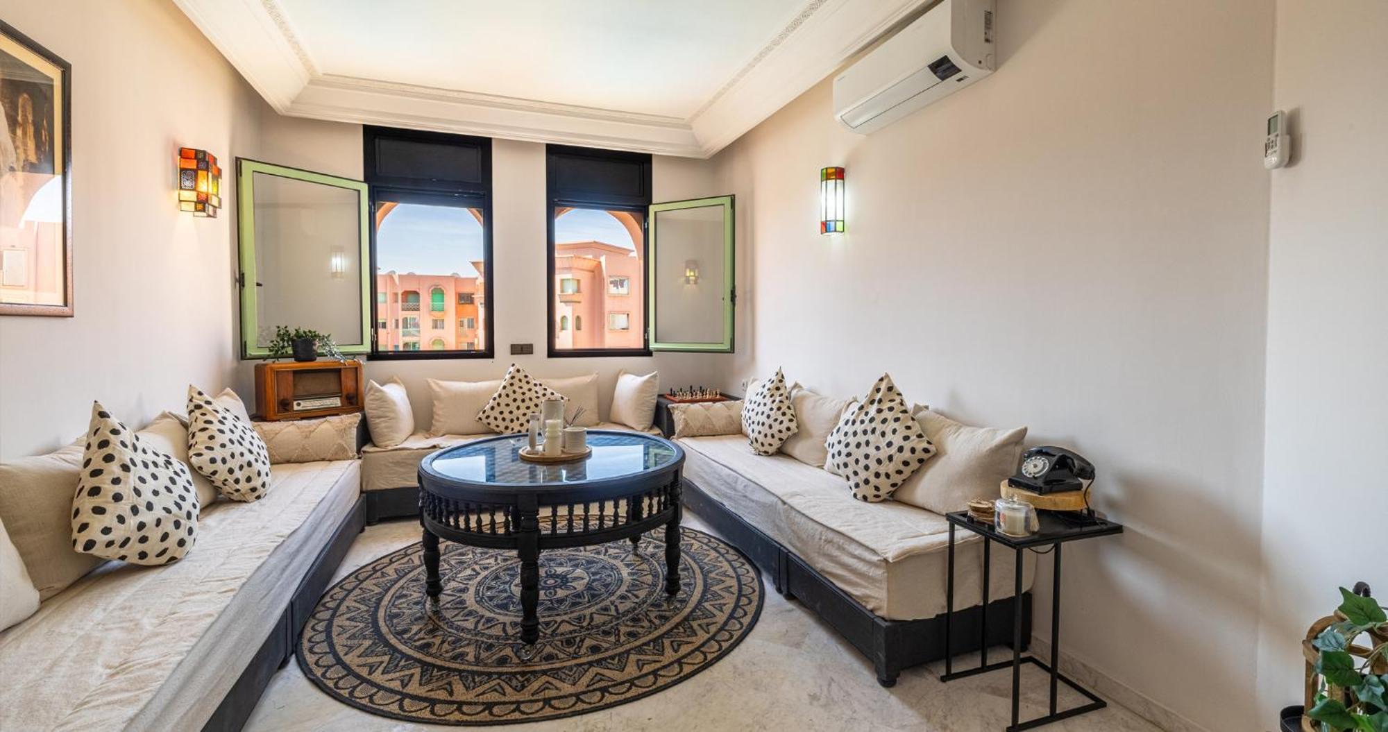 شقة Charming 2-Bed Oasis Pool View مراكش المظهر الخارجي الصورة